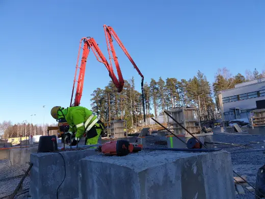 Betonēšana ar sūkni